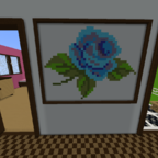 eine Rose in Blau