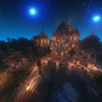 Anwesen in nacht